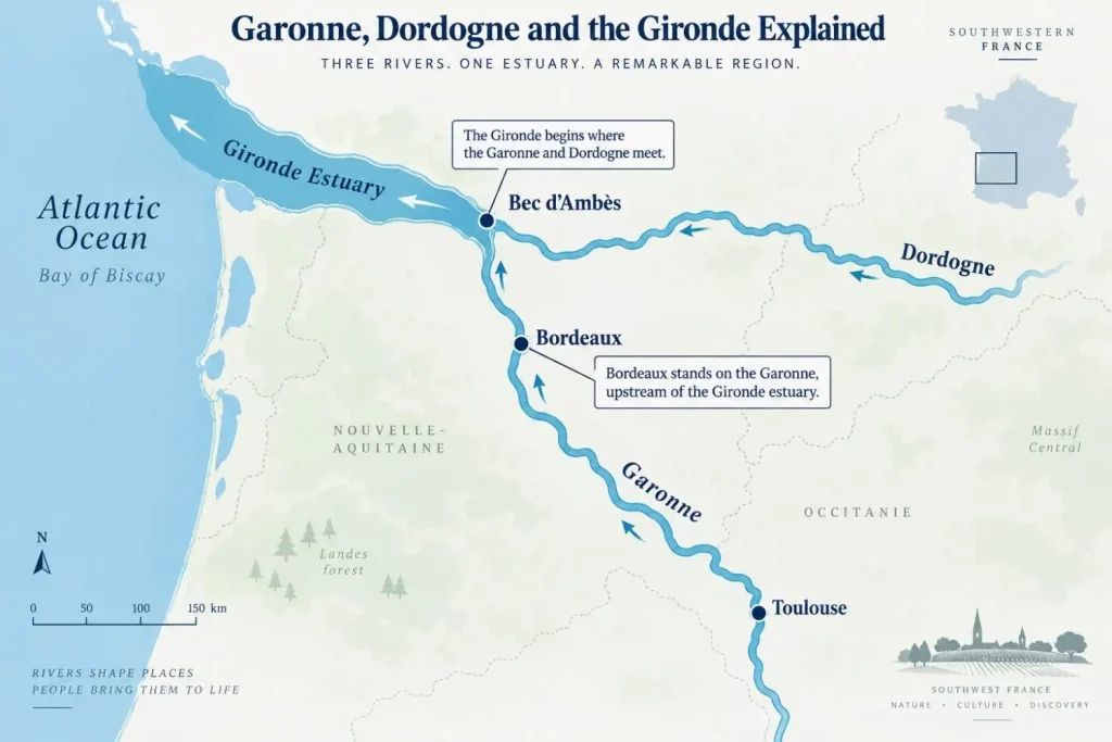 The Garonne, Dordogne and Gironde Explained