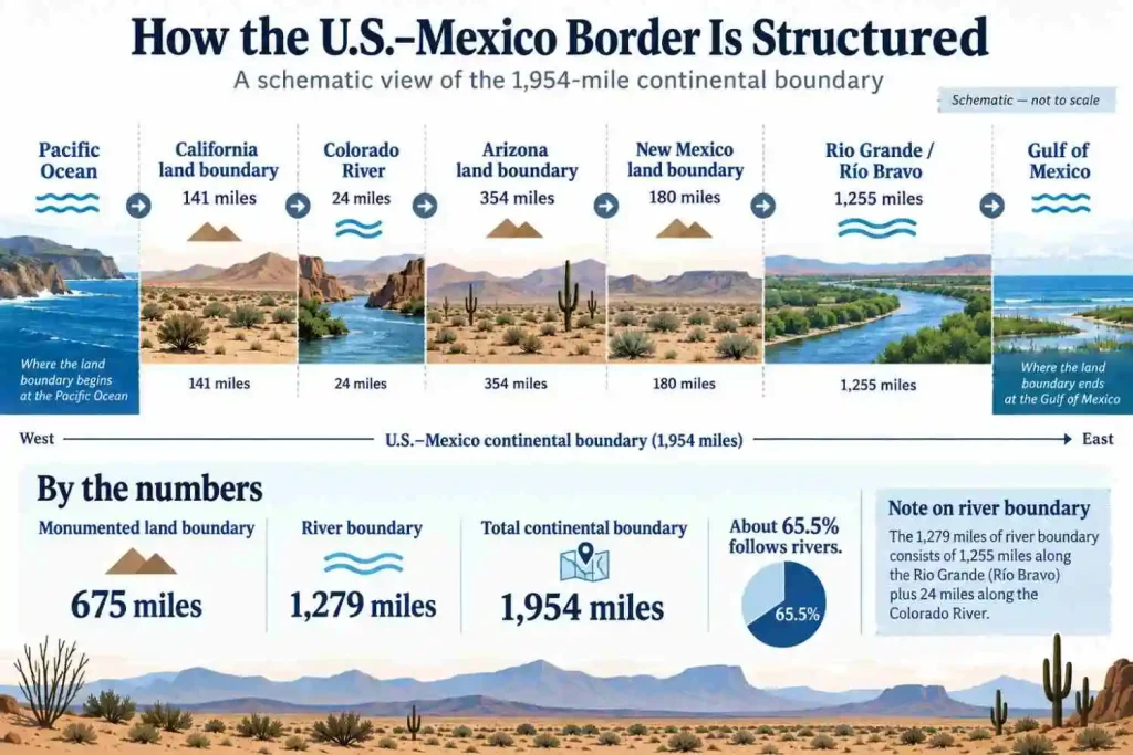 How Much of the U.S.–Mexico Border Follows Rivers?